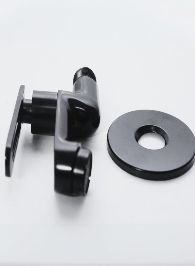 New Ware Bib Cock Brass Faucet | Matt Black Bib Tap for Bathrooms and Kitchen Sink Brass Taps for Home and Bathroom with Wall Flange (4.5 Inch) - Image 5